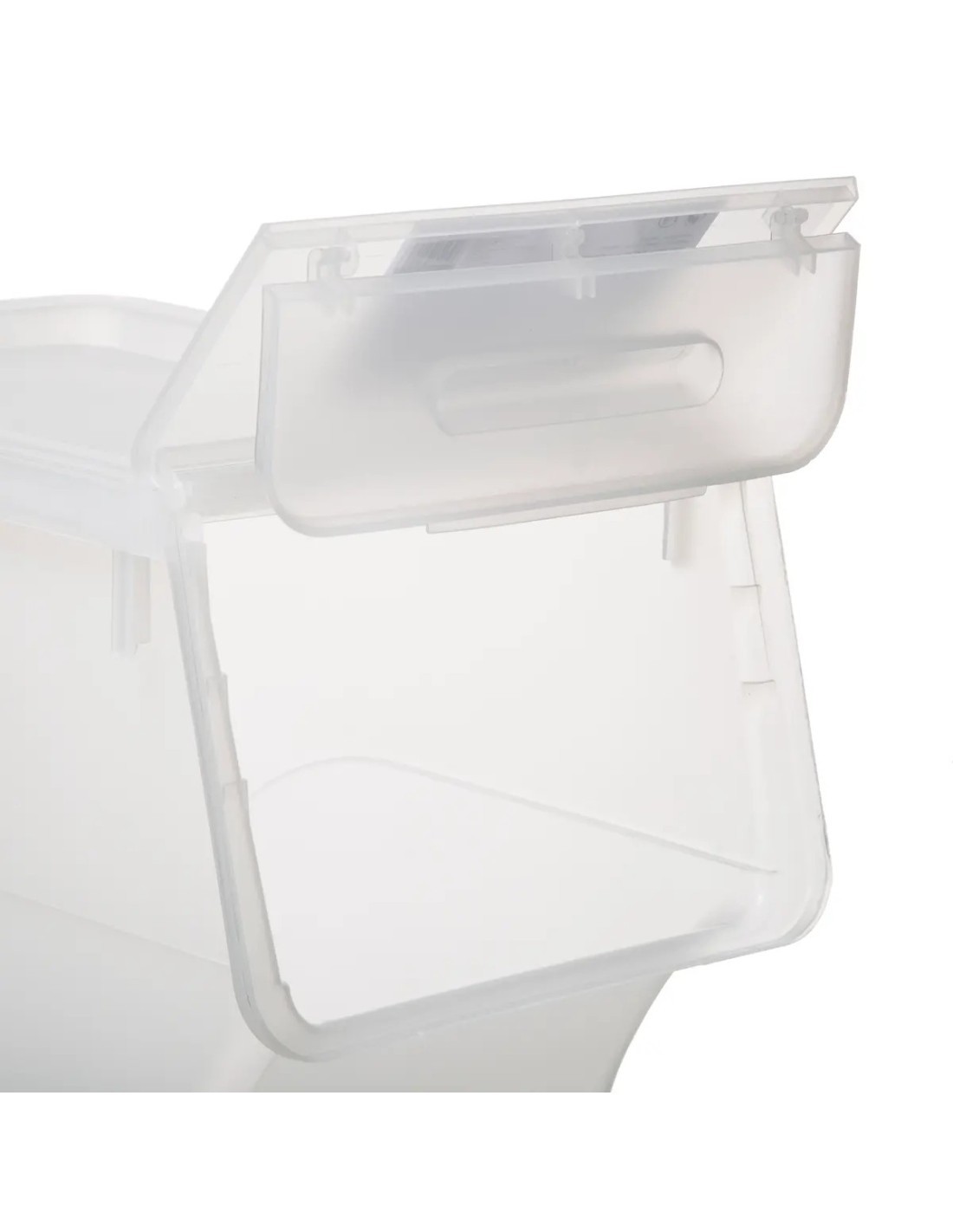 Scatola con apertura frontale 24L, dimensioni L. 28,5 x P. 45,5 x H. 31 cm, pratica e salvaspazio, ideale per organizzare casa