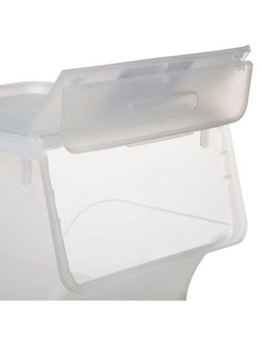 Box con apertura frontale 34L, dimensioni L. 38 x P. 45,5 x H. 31 cm, pratico e spazioso, ideale per organizzazione domestica