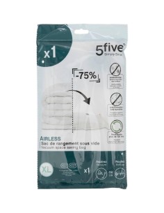 5five Borsa per Compressore Air-Flat 120x90 cm – Trasparente
