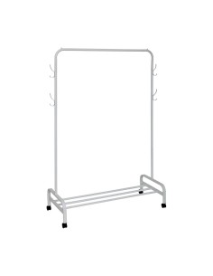 5five Appendiabiti bianco 180x118 cm, dimensioni L. 118 x P. 45,5 x H. 160 cm, elegante e funzionale