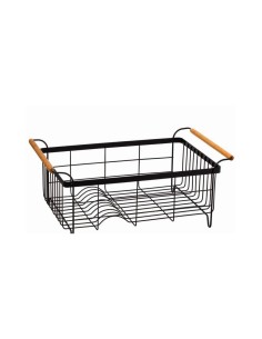 Scolapiatti e Posate in Metallo 46,5x32x19,4 cm, Porta Posate e Scolapiatti Cucina, Organizzatore Utensili da Cucina