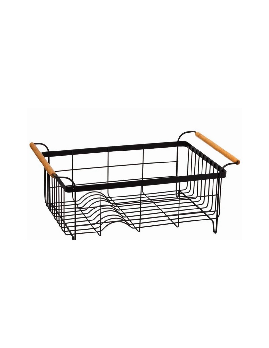 Scolapiatti e Posate in Metallo 46,5x32x19,4 cm, Porta Posate e Scolapiatti Cucina, Organizzatore Utensili da Cucina