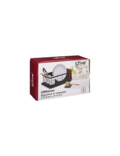 Scolapiatti e Posate in Metallo 46,5x32x19,4 cm, Porta Posate e Scolapiatti Cucina, Organizzatore Utensili da Cucina