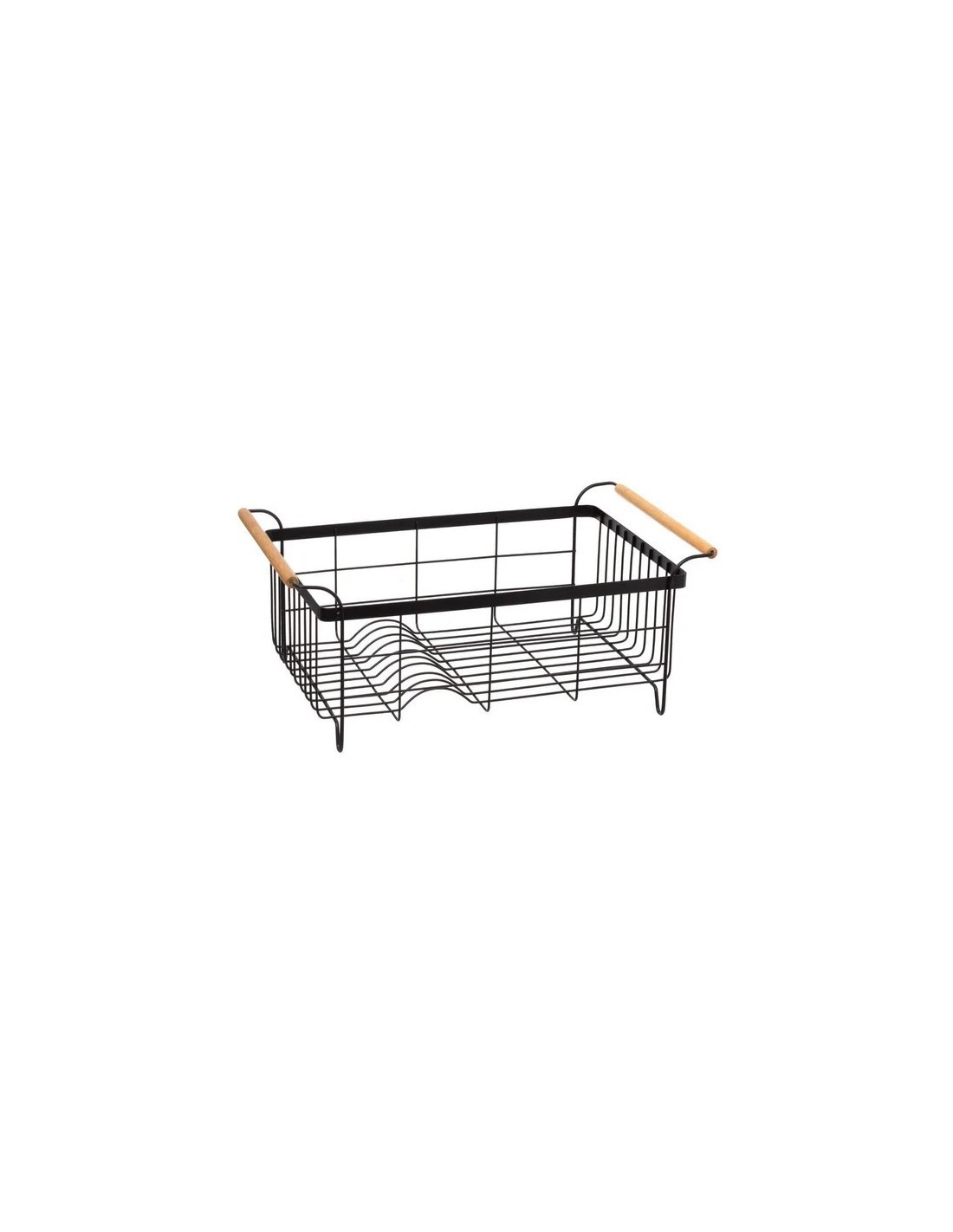 Scolapiatti e Posate in Metallo 46,5x32x19,4 cm, Porta Posate e Scolapiatti Cucina, Organizzatore Utensili da Cucina