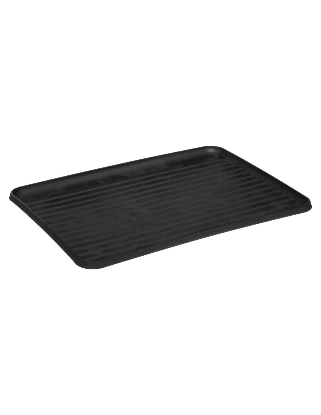 Scolapiatti Maya in Metallo Nero, Organizzatore Cucina 43x32x13,5 cm, Scolapiatti in Metallo Resistente