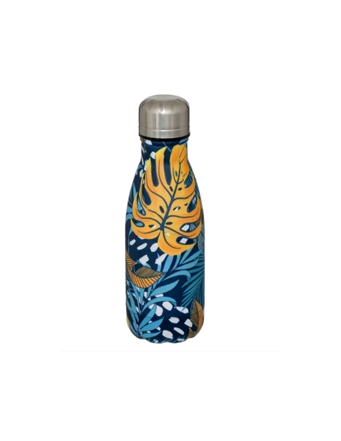 Bottiglia termica 202559 0,26L in acciaio inox, decorata, colori assortiti, 6h caldo, 10h freddo