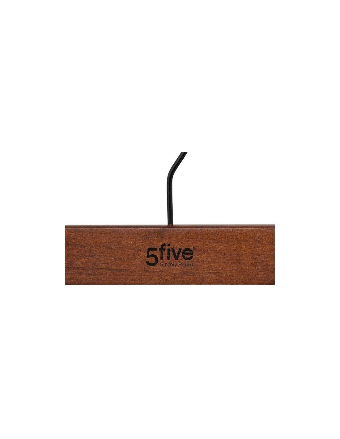 Set 2 Appendini in Legno Scuro con Fermagli 5Five