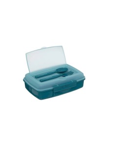Portapranzo 1,2L con posate integrate, pratico e compatto per ufficio e viaggio 2