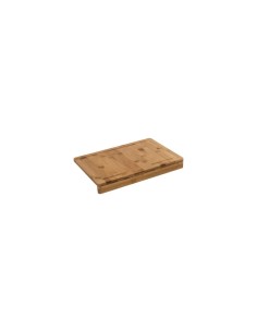 Tagliere in Bambù con Bordo, 35x24x4 cm, Tagliere Cucina Resistente e Naturale 2