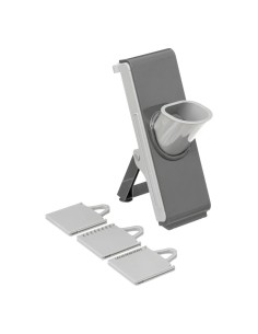 Mandolina multi-taglio con spingi-verdure, L. 26,5 x l. 15 x h. 9,5 cm, per affettare e tagliare con precisione