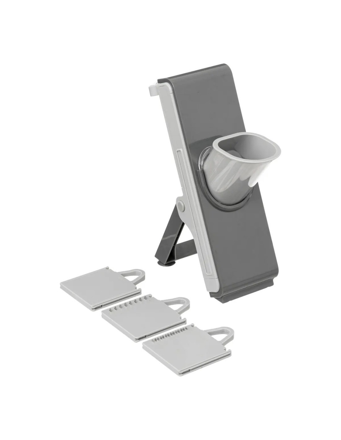 Mandolina multi-taglio con spingi-verdure, L. 26,5 x l. 15 x h. 9,5 cm, per affettare e tagliare con precisione