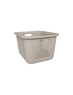 Cesto di copertura 5five 28L in lino color sabbia, dimensioni L. 38,2 x P. 32,7 x H. 22,8 cm, leggero, elegante, pratico