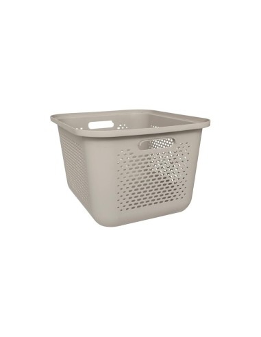 Cesto di copertura 5five 28L in lino color sabbia, dimensioni L. 38,2 x P. 32,7 x H. 22,8 cm, leggero, elegante, pratico