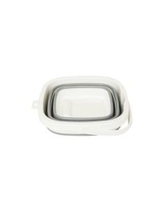5five - Secchio retrattile 5L grigio/bianco, 25 x 20 x 26,2 cm, compatto e salvaspazio 2