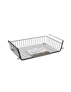 Cestino Portaoggetti Nero 51,5x30x11,5 cm, Cestino Organizzatore, Portaoggetti per Casa, Contenitore Nero