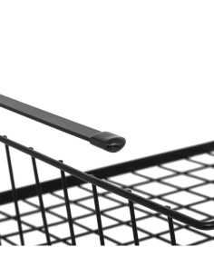 Cestino Portaoggetti Nero 51,5x30x11,5 cm, Cestino Organizzatore, Portaoggetti per Casa, Contenitore Nero
