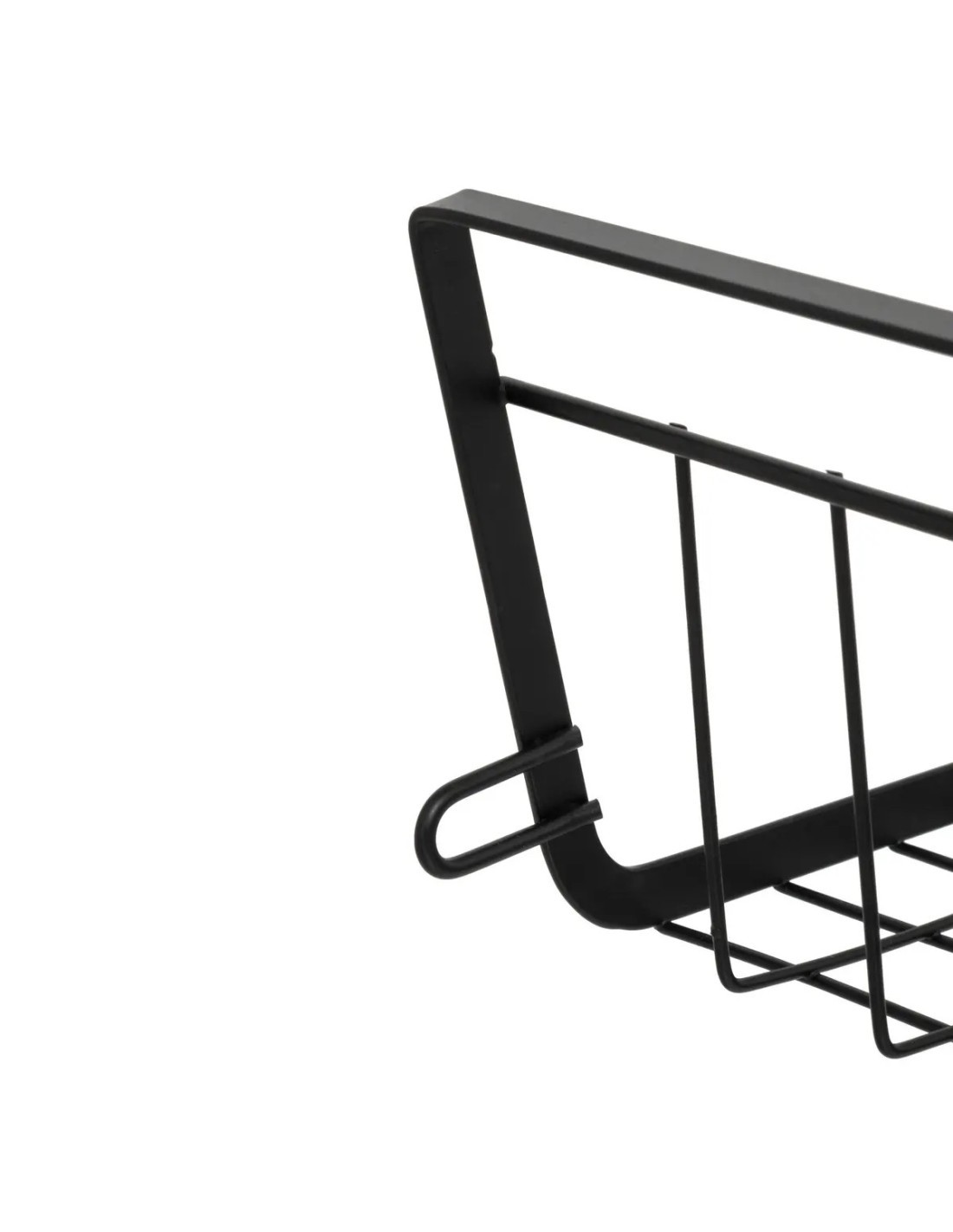 Cestino Portaoggetti Nero 51,5x30x11,5 cm, Cestino Organizzatore, Portaoggetti per Casa, Contenitore Nero
