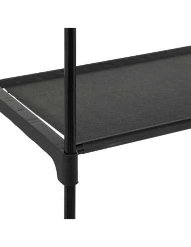 Scarpiera Modulare Nera 155x87x30 cm, Ampio Spazio di Archiviazione per Scarpe e Accessori