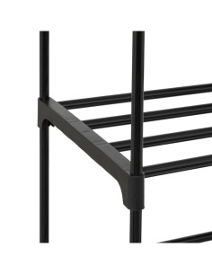 Scarpiera Modulare Nera 155x87x30 cm, Ampio Spazio di Archiviazione per Scarpe e Accessori