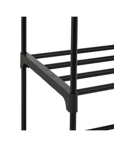 Scarpiera Modulare Nera 155x87x30 cm, Ampio Spazio di Archiviazione per Scarpe e Accessori