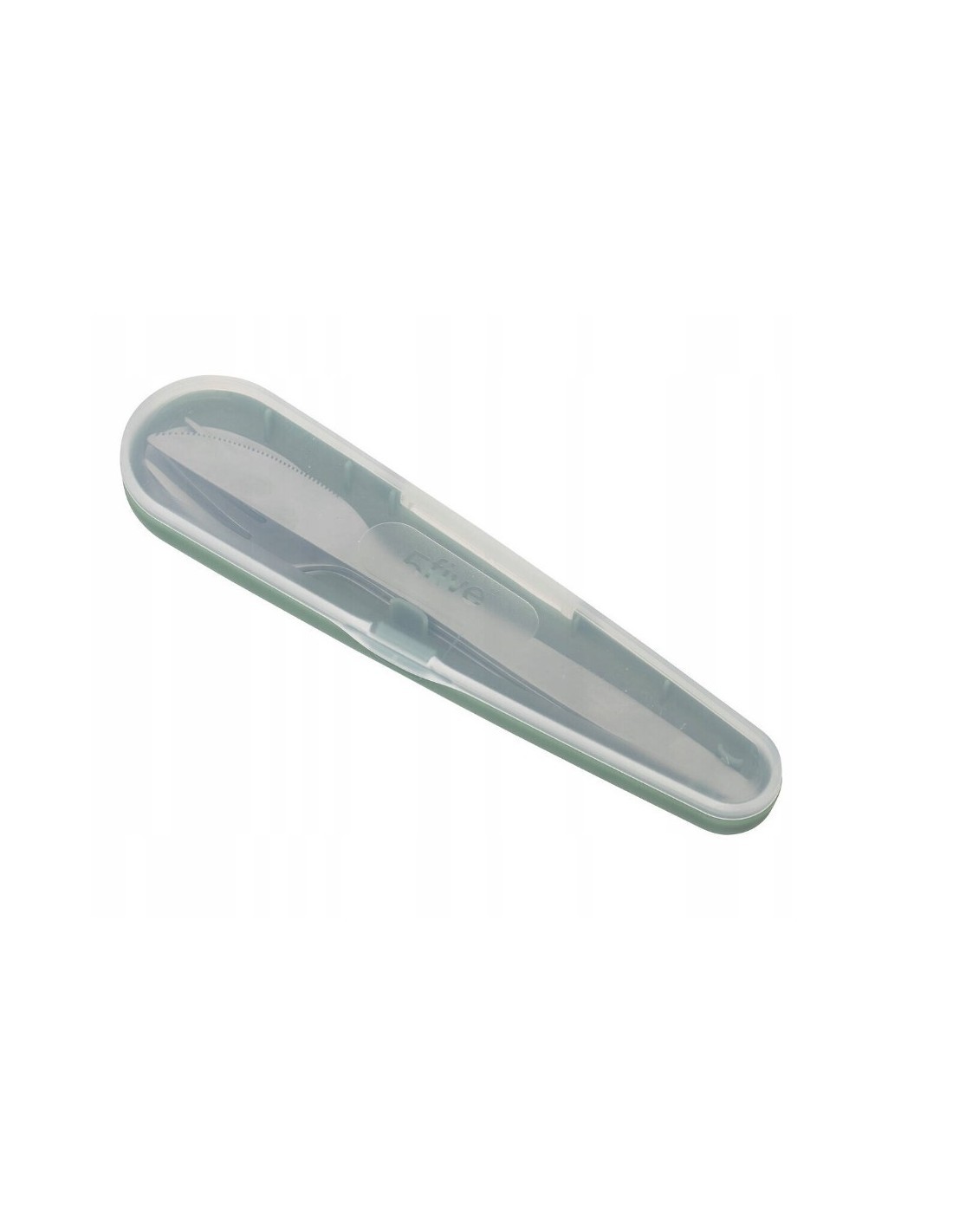 Set posate in acciaio con custodia, pratico ed elegante per pasti fuori casa e picnic