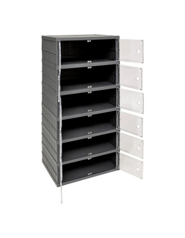 Armadietto Modulare Pieghevole, 6 Livelli, 46x36x19,75 cm – Organizzazione Salvaspazio