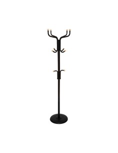 Appendiabiti , 11 posti, altezza 176 cm, colore nero, pratico e funzionale per ingresso e camere