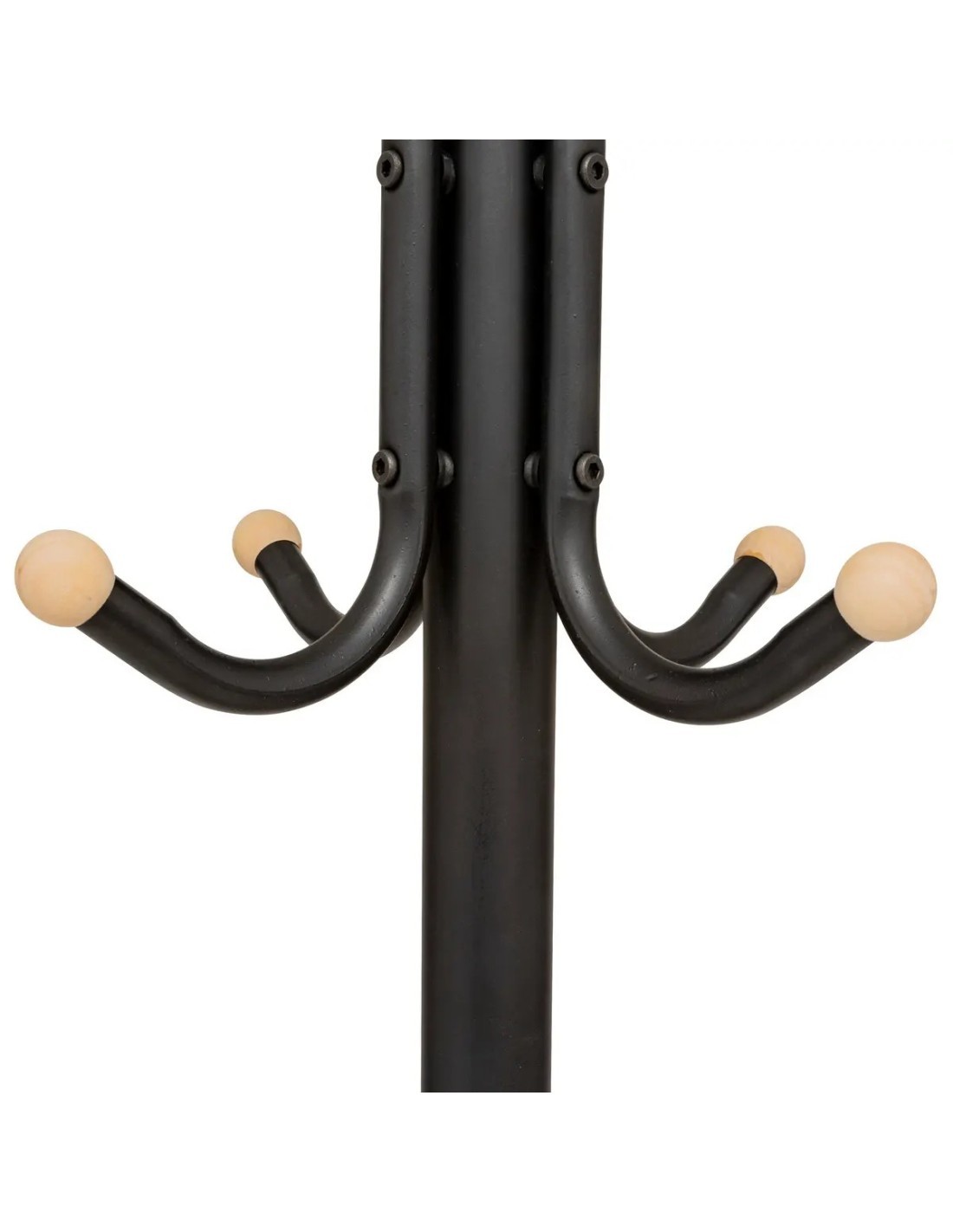 Appendiabiti , 11 posti, altezza 176 cm, colore nero, pratico e funzionale per ingresso e camere