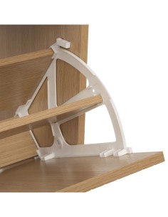 Scarpiera 3 Cassetti in Legno 63x24x131,5 cm, Pratica e Spaziosa per Organizzare le Scarpe