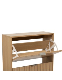 Scarpiera 3 Cassetti in Legno 63x24x131,5 cm, Pratica e Spaziosa per Organizzare le Scarpe