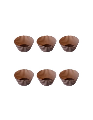 Set di 6 Custodie in Silicone GOURMAND, Tortora, H.4,5 cm, P.6,2 cm | Shop in Casa