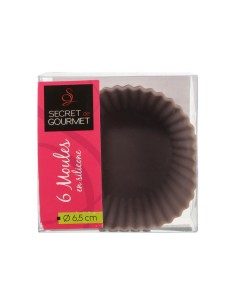 Set di 6 Custodie in Silicone GOURMAND, Tortora, H.4,5 cm, P.6,2 cm | Shop in Casa 2