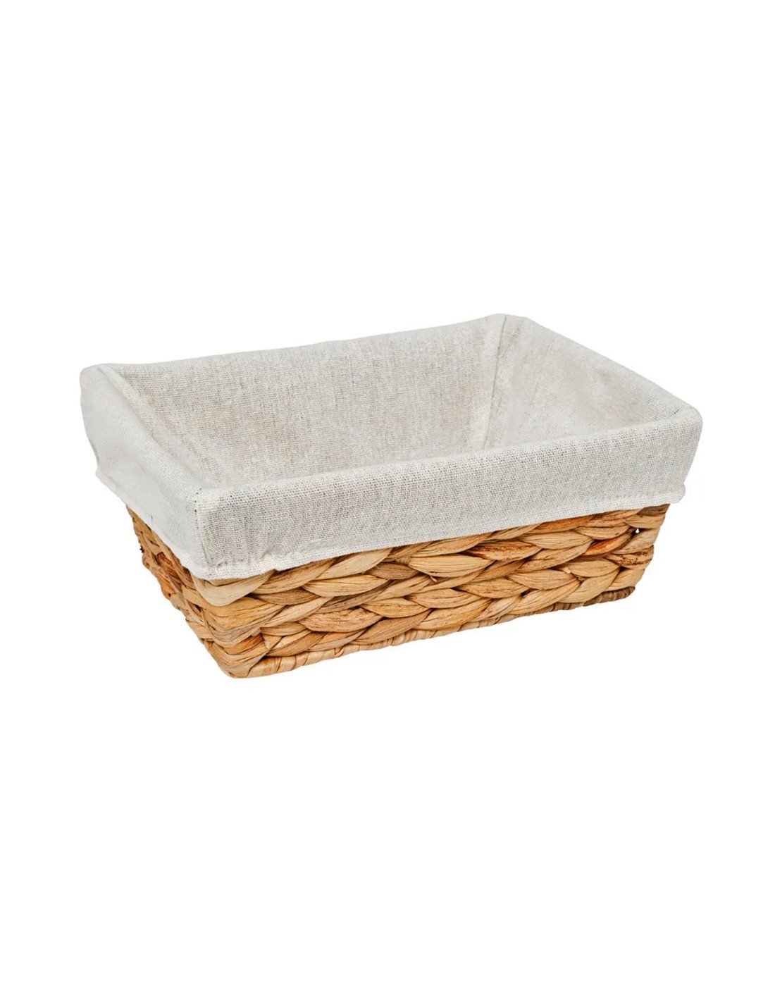 Cestino pane giacinto, L. 25,5 x l. 18,5 x h. 9,5 cm, in giacinto e ferro, elegante e resistente