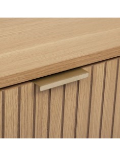 Comodino "Tasso" 2 cassetti, dimensioni L. 40 x P. 40 x H. 52,5 cm, peso 11,450 kg, design compatto, camera da letto, pratico