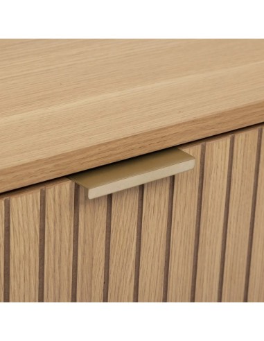 Comodino "Tasso" 2 cassetti, dimensioni L. 40 x P. 40 x H. 52,5 cm, peso 11,450 kg, design compatto, camera da letto, pratico