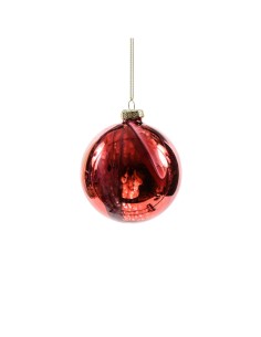 SFERA 48077 VETRO 10CM ROSSO