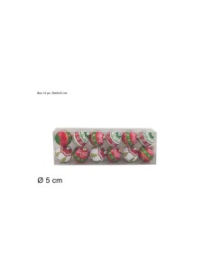CONF 12 SFERE 270562 PLASTICA D5CM ASSORTITTO