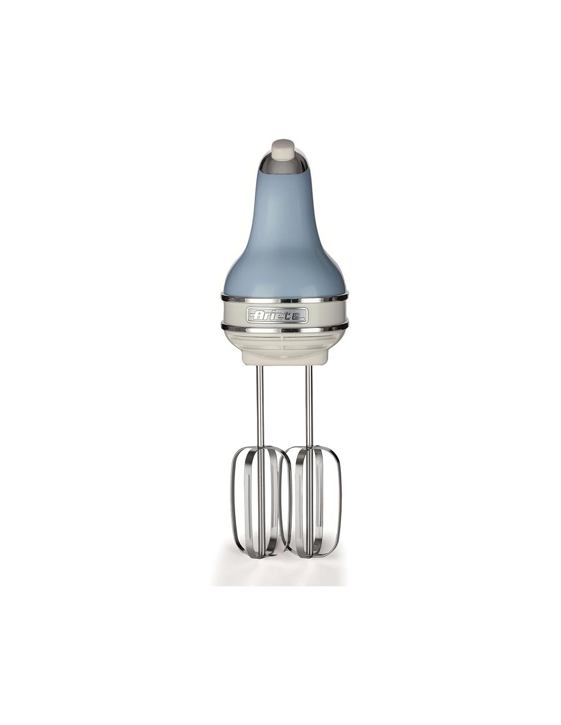 Ariete 1548 Sbattitore Vintage, 450W, 5 Velocità + Turbo, 2 Fruste Inox, Celeste