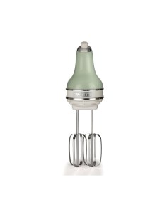Ariete 1548 Sbattitore Vintage, 450W, 5 Velocità + Turbo, 2 Fruste Inox, Verde