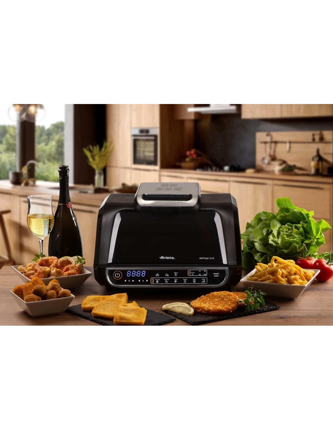 Friggitrice ad Aria Ariete 4635 8LT con Bistecchiera | TreG Ingrosso