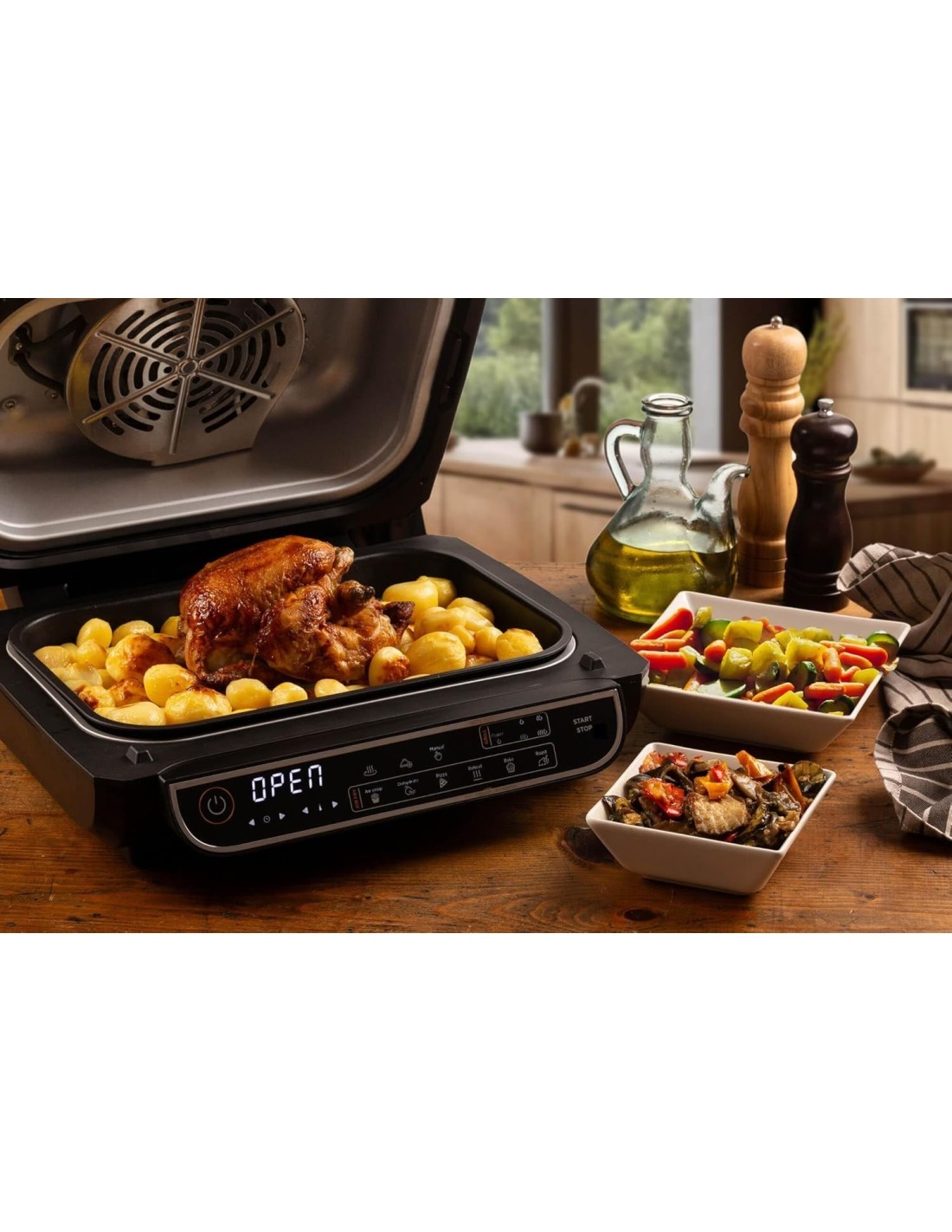 Friggitrice ad Aria Ariete 4635 8LT con Bistecchiera | TreG Ingrosso