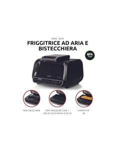 Friggitrice ad Aria Ariete 4635 8LT con Bistecchiera | TreG Ingrosso
