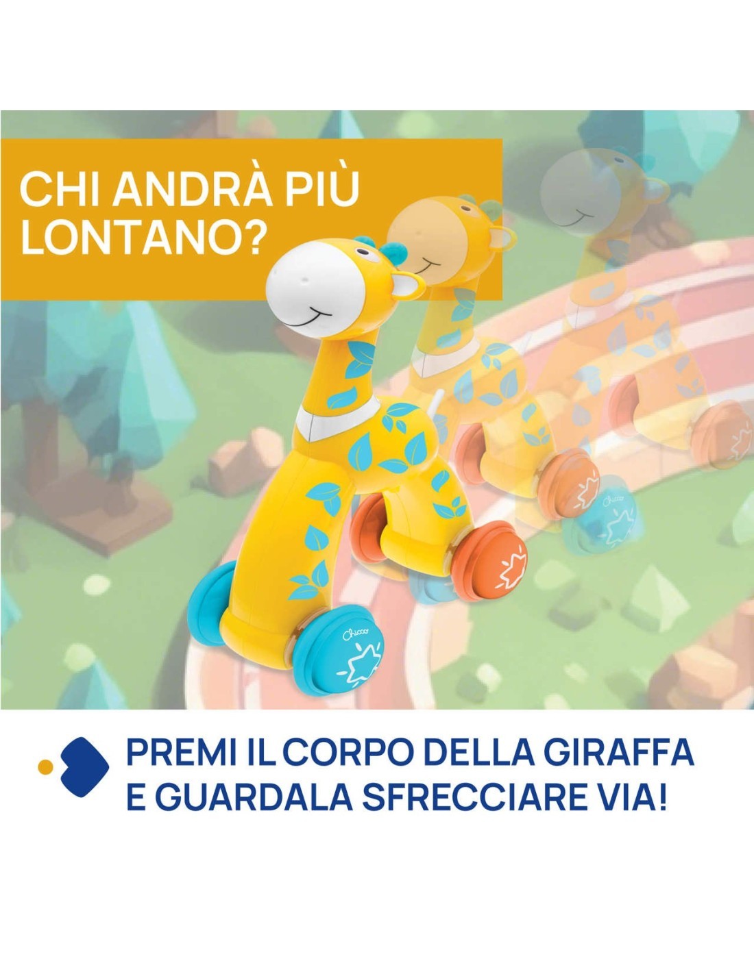 Giraffa Push&Go - Gioco Divertente per Bambini