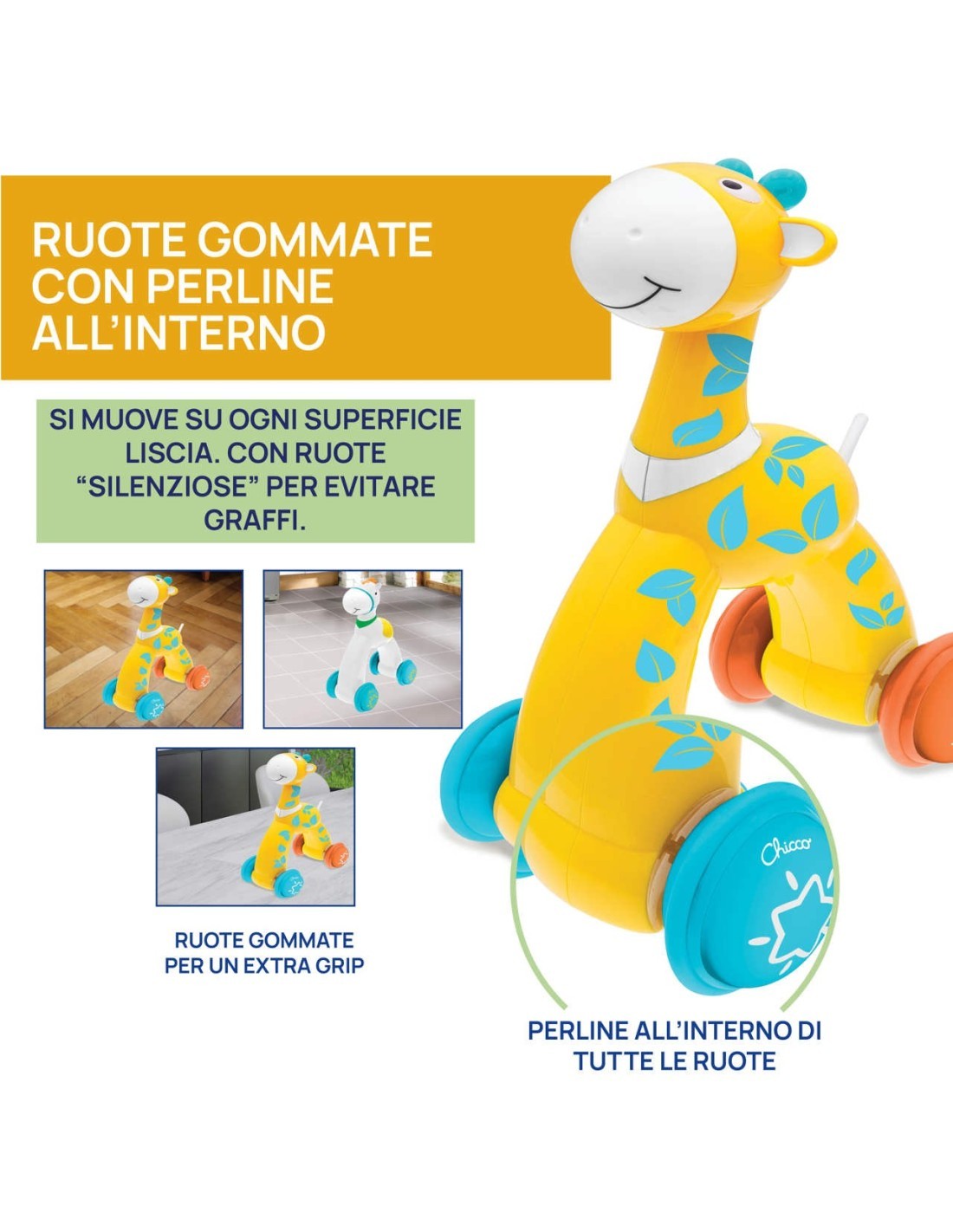 Giraffa Push&Go - Gioco Divertente per Bambini
