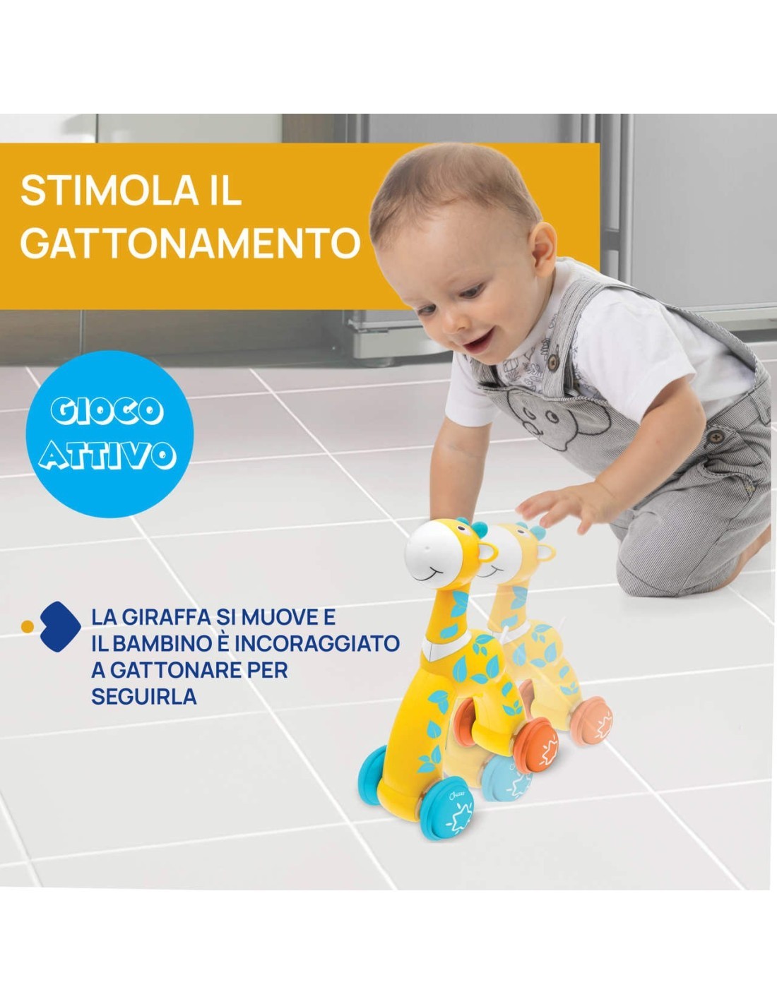 Giraffa Push&Go - Gioco Divertente per Bambini
