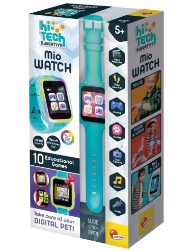 HI-TECH MIO WATCH OROLOGIO SMART PER BAMBINI CON 10 GIOCHI EDUCATIVI
