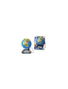 VTech Giramondo - Video Mappamondo Interattivo con Penna Touch e 600 Video Educativi