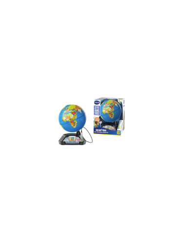 VTech Giramondo - Video Mappamondo Interattivo con Penna Touch e 600 Video Educativi