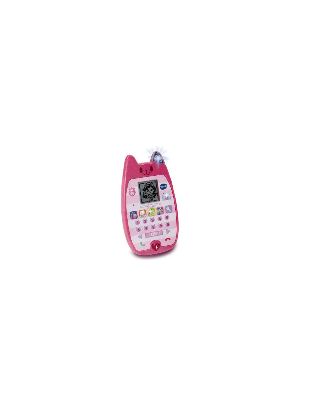 VTech Il Miaoraviglioso Telefono di Gabby - Smartphone Educativo per Bambini 3-7 Anni