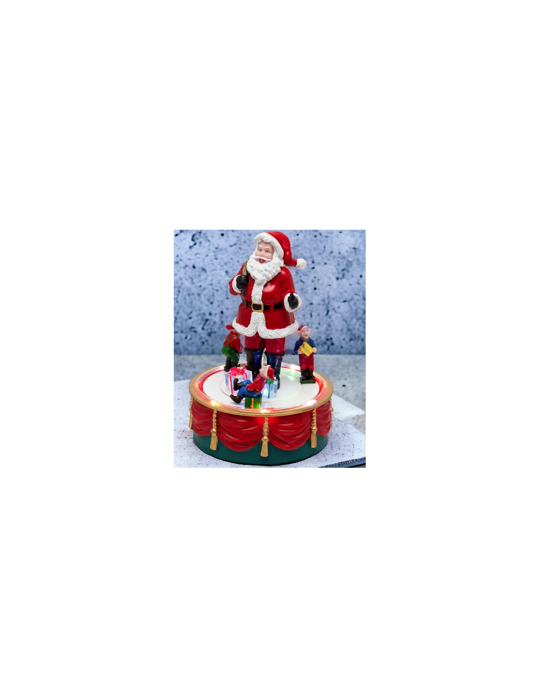 GIOSTRINA 76853 BABBO NATALE CON ELFI 13X19CM